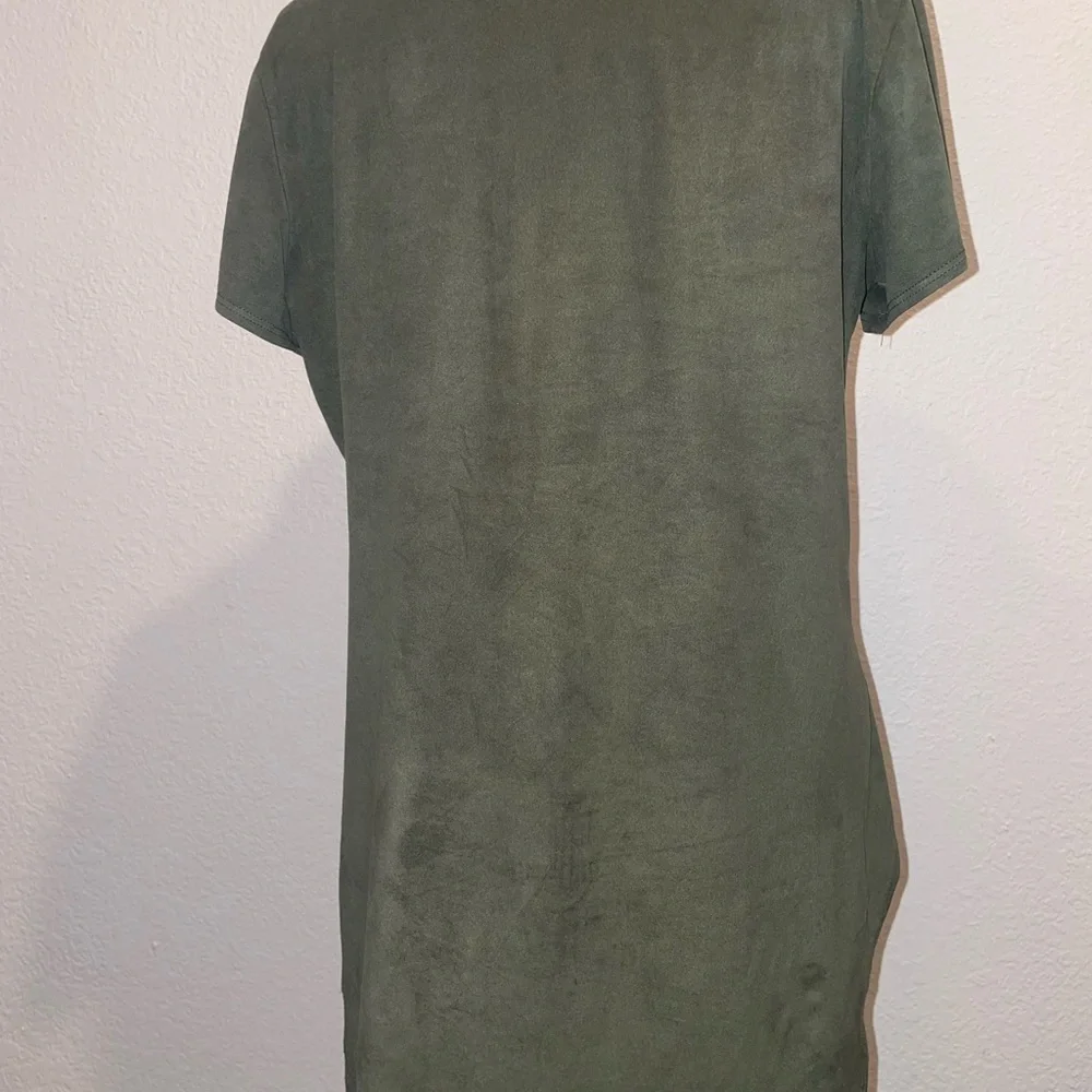 Green Suede Top - Picture 4 of 4